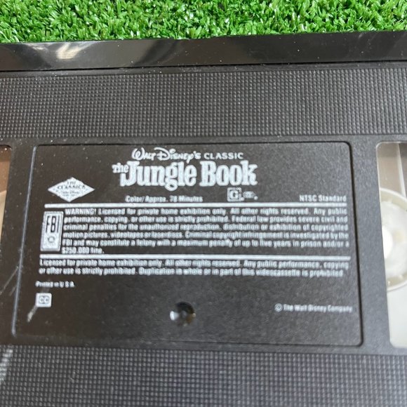 The Jungle Book Disney Classic Black Diamond Collection VHS Tested Vintage - Picture 4 of 10